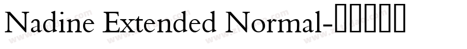 Nadine Extended Normal字体转换